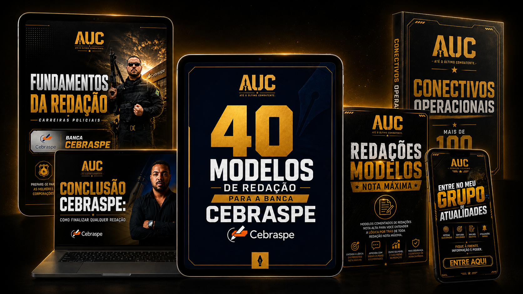 Mockup do plano premium com todos os bônus